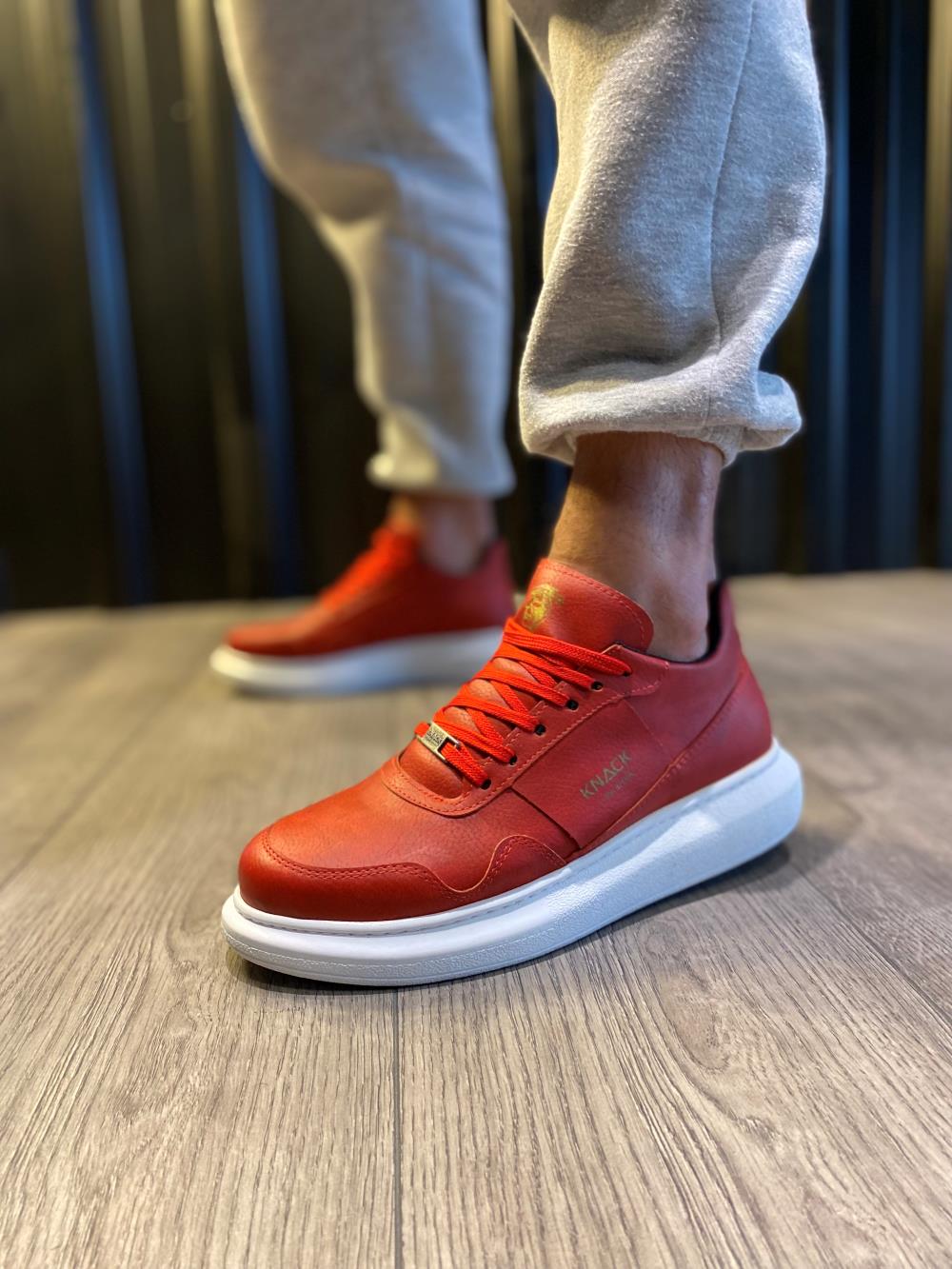 CLZ941  Yüksek Taban Günlük Ayakkabı  Kırmızı