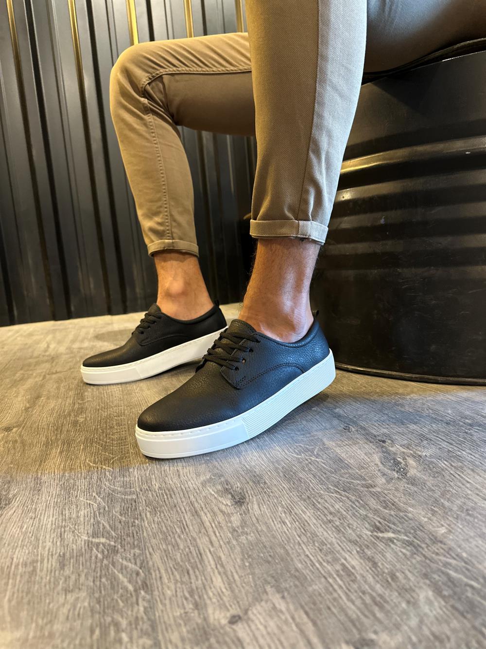 CLZ941  Günlük Ayakkabı  Siyah (Beyaz Taban)