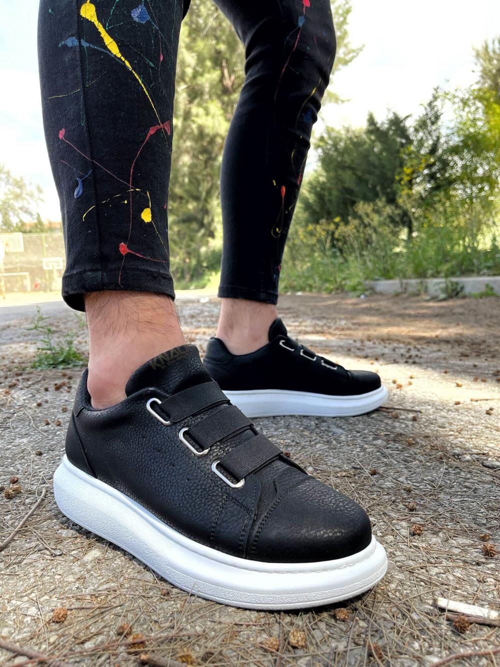 CLZ941  Sneakers Ayakkabı  Siyah (Beyaz Taban)