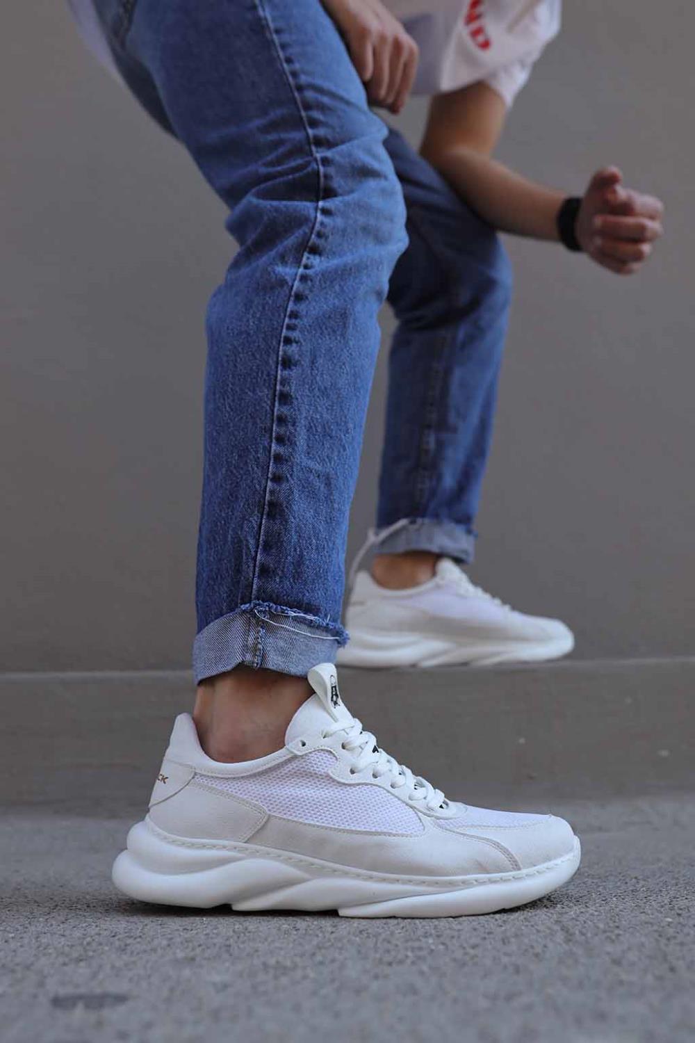 CLZ941  Sneakers Ayakkabı  Beyaz Süet