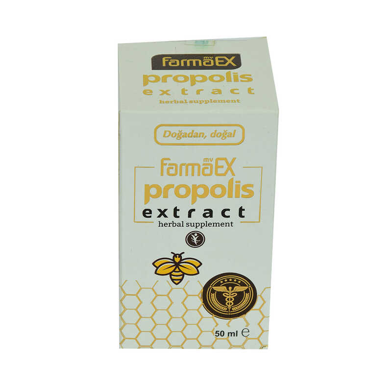 Farmaex Doğal Propolis Ekstraktı Alkolsüz 50 ML Farmaex Doğal Propolis Ekstraktı Alkolsüz 50 ML