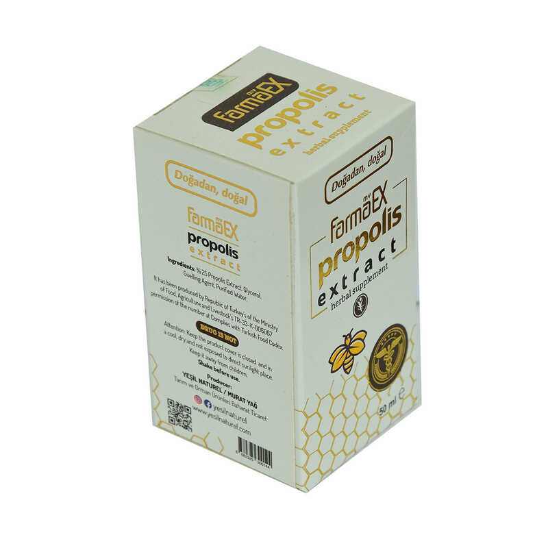 Farmaex Doğal Propolis Ekstraktı Alkolsüz 50 ML Farmaex Doğal Propolis Ekstraktı Alkolsüz 50 ML