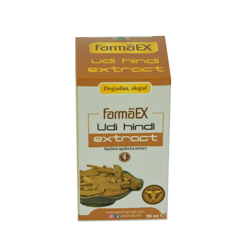 Farmaex Doğal Udi Hindi Ekstraktı Alkolsüz 50 ML Farmaex Doğal Udi Hindi Ekstraktı Alkolsüz 50 ML