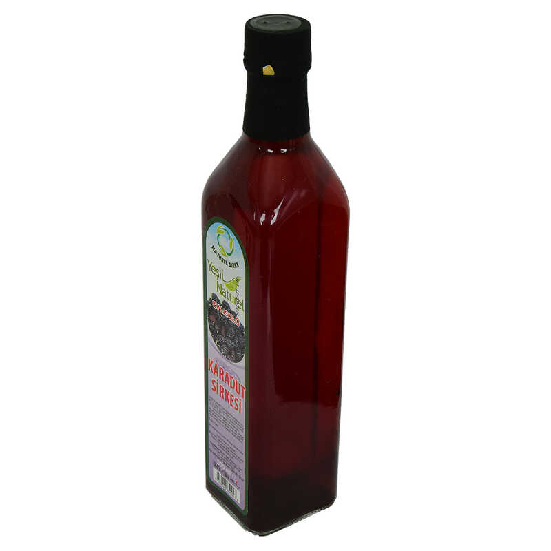 Karadut Sirkesi Doğal Ev Usulü Cam Şişe 500 ML