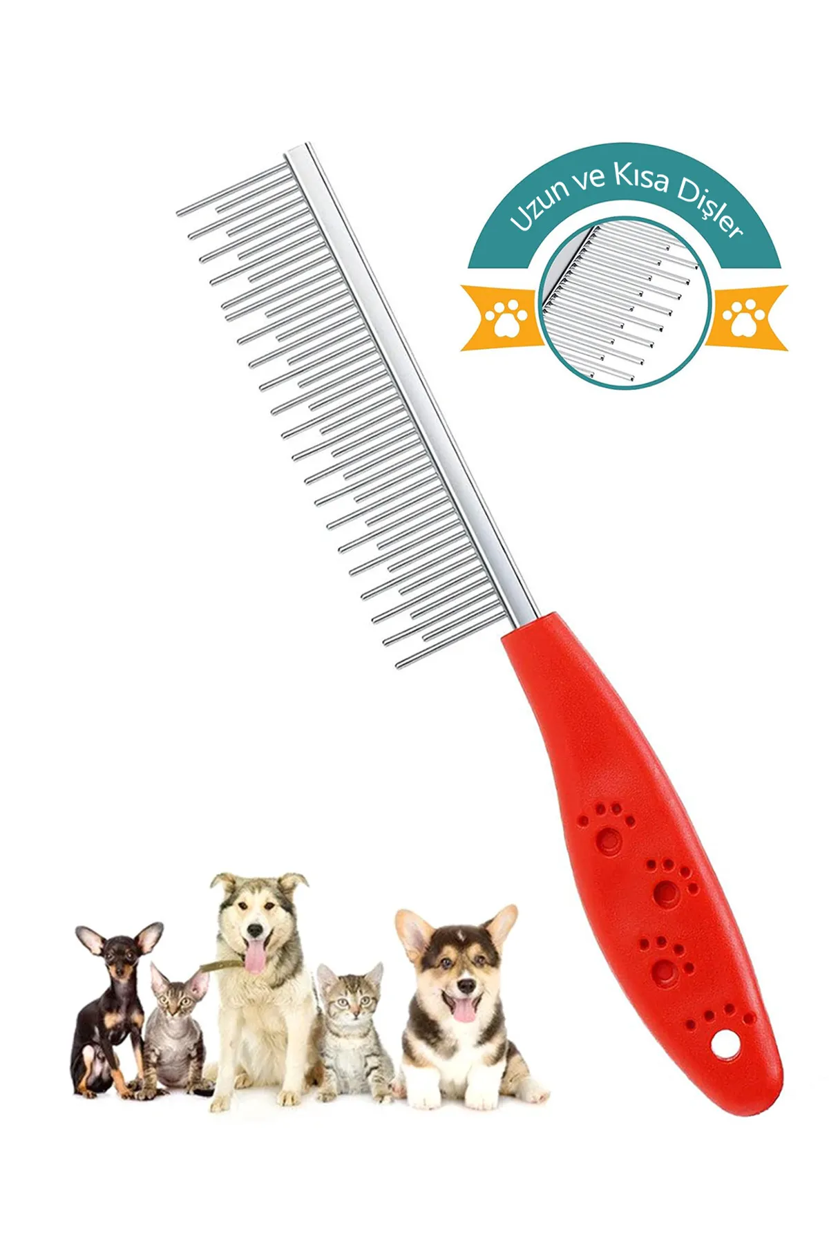 Tüy Açma Tarağı Kedi Köpek Kıtık Topak Açıcı Ergonomik Evcil Hayvan Bakım Tek Taraflı Metal Tarak Tüy Açma Tarağı Kedi Köpek Kıtık Topak Açıcı Ergonomik Evcil Hayvan Bakım Tek Taraflı Metal Tarak