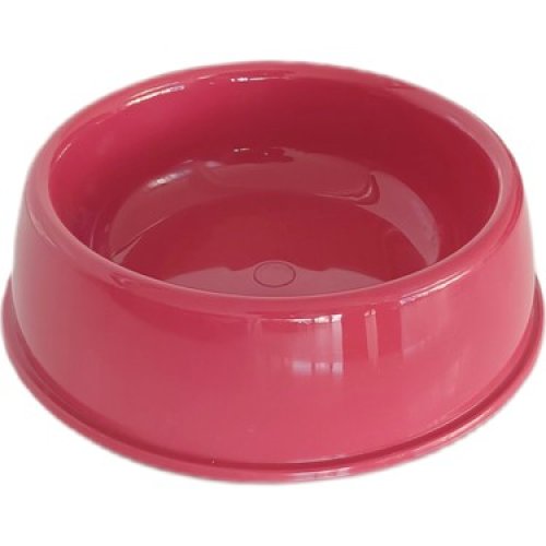 Karamel Plastik Köpek Mama Su Kabı 500 ml Kırmızı