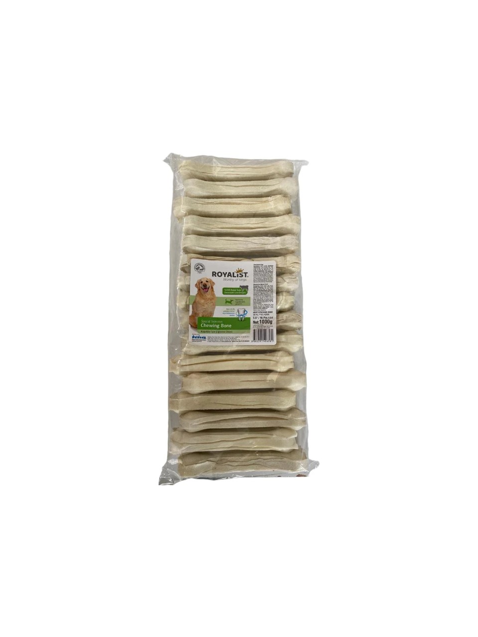 Beyaz Press Köpek Çiğneme Kemik 5,5'' ( 14 Cm) 16 Adet Medium 1000 gr