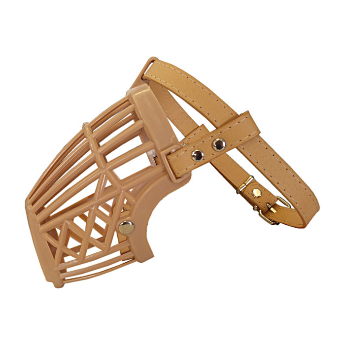 Karamel Plastik Köpek Ağızlığı 13 cm-32 cm Bej Large Karamel Plastik Köpek Ağızlığı 13 cm-32 cm Bej Large