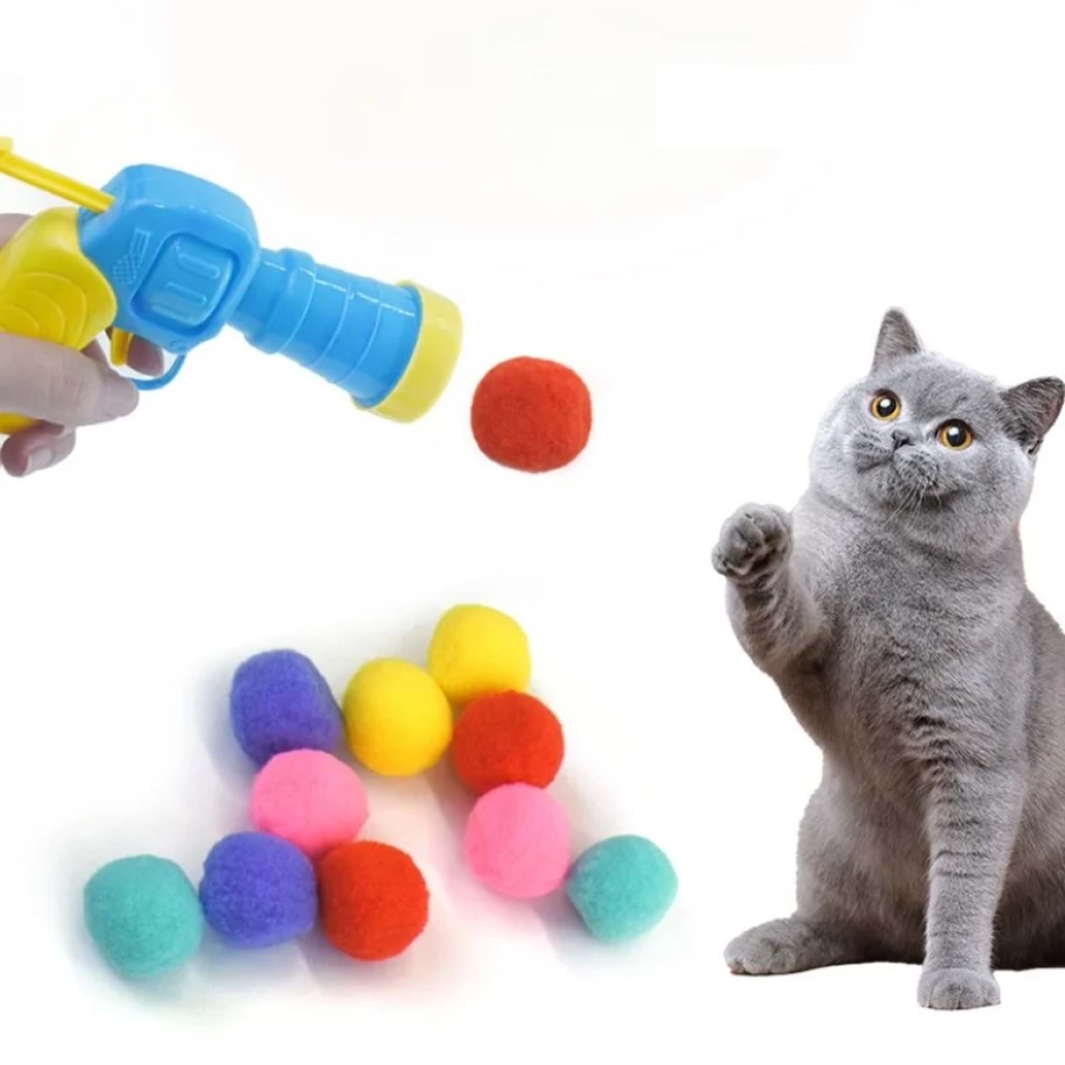Top Atma Tabancası Peluş 20 Toplu Oyuncak