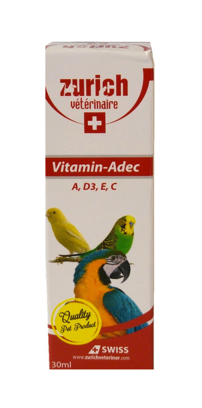 CLZ205  Kuş Vitamini A, D3, E, C Vitaminleri 30 ml