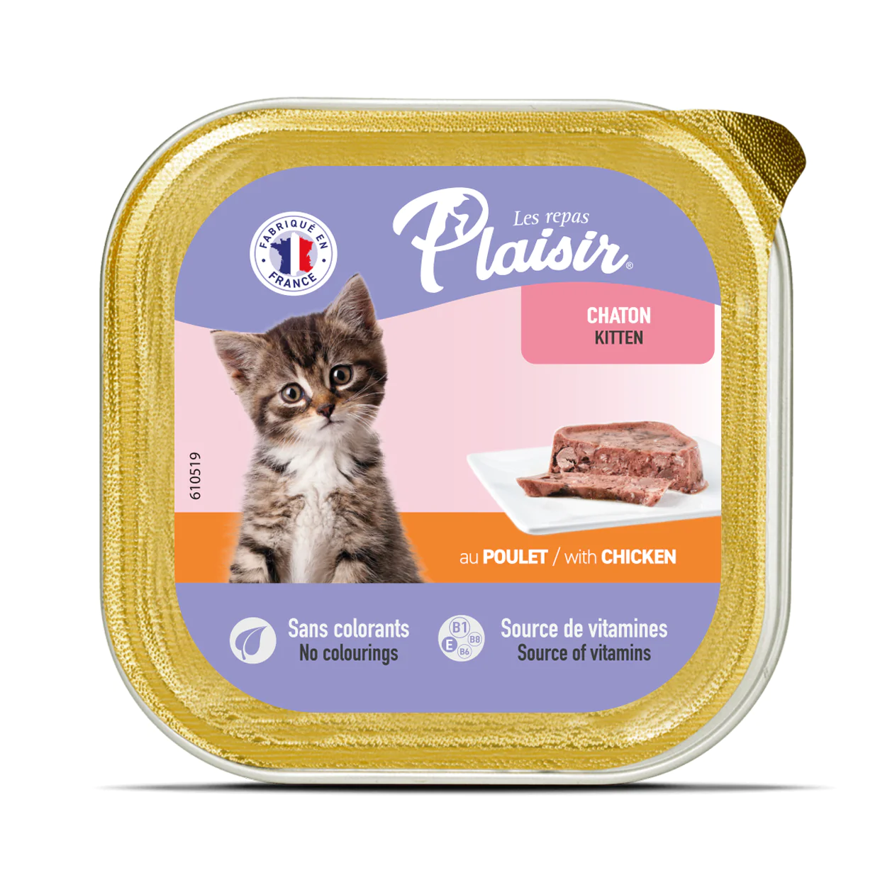 Plaisir Tavuk Etli Pate Yavru Kedi Yaş Maması 100 Gr
