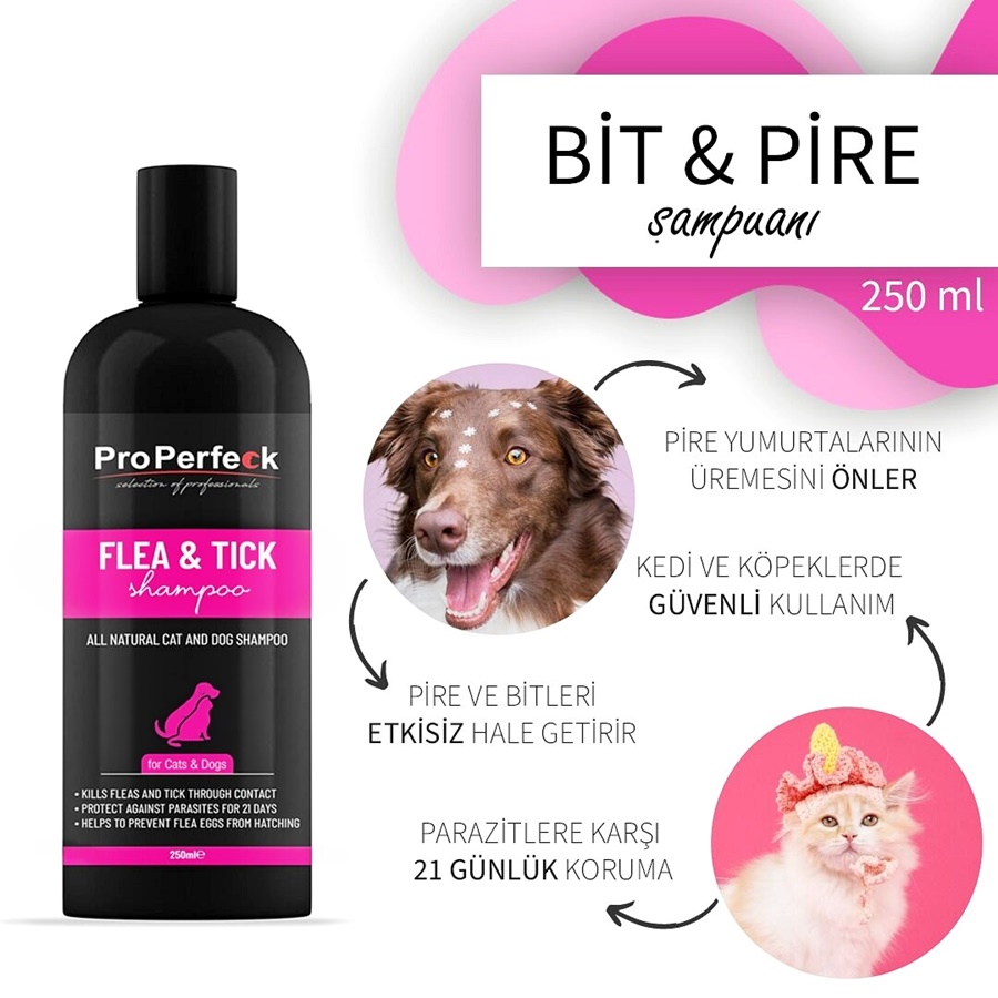 Pro Perfeck Kedi Köpek Dış Parazit Şampuanı 250 ml