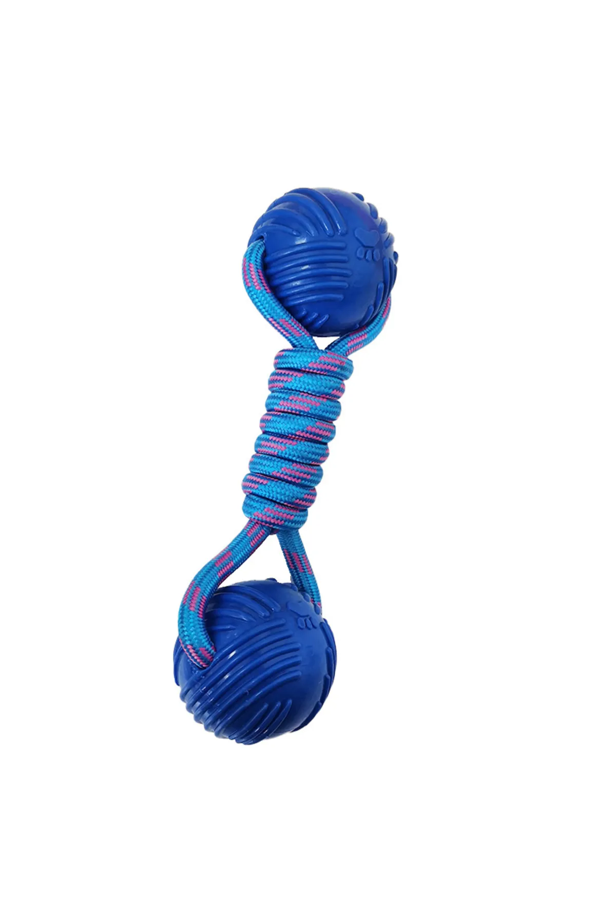 Karamel Örgü Halter Köpek Oyuncak 23 cm  Renkli