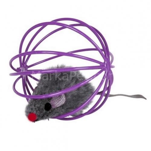 Top İçinde peluş fare 6 cm Top İçinde peluş fare 6 cm