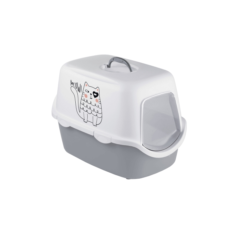 Stefanplast Cathy Grıffe Gri/beyaz Kedi Tuvaleti 56x40x40cm Stefanplast Cathy Grıffe Gri/beyaz Kedi Tuvaleti 56x40x40cm