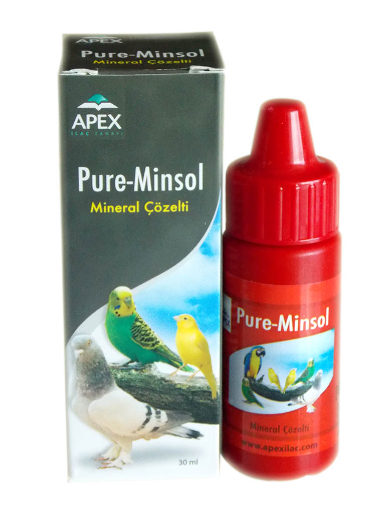 CLZ205  Pure Minsol Kuş Mineral Çözelti 30 ml