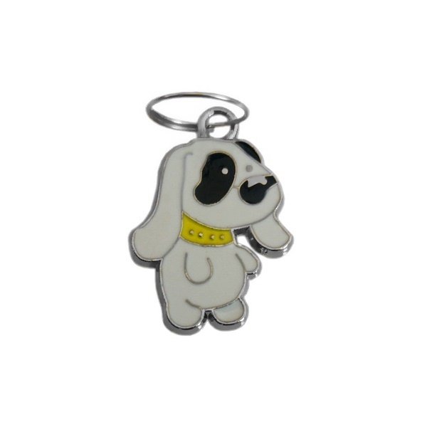 Köpek Tasma Aksesuarı Tasmalı Köpek 1.5×2.5 cm Beyaz