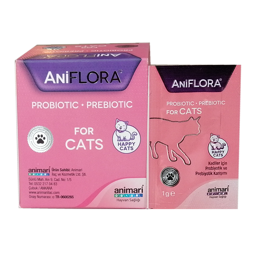 Aniflora Kedi Probiyotik + Prebiyotik Karışımı 1 gr ( 3 Adet )