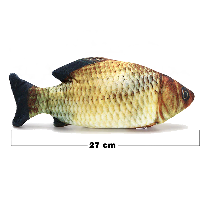 Kedi Oyuncağı Şarjlı Hareketli Balık 11-27 cm Sarı