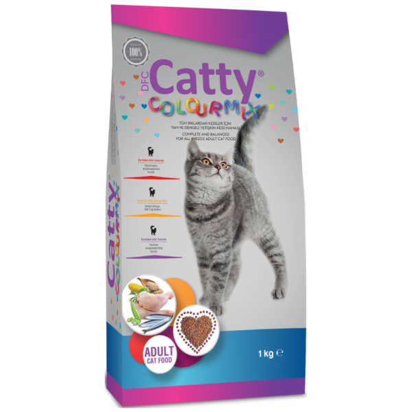 Catty Color Mix Tavuklu Yetişkin Kedi Maması 1 Kg Catty Color Mix Tavuklu Yetişkin Kedi Maması 1 Kg