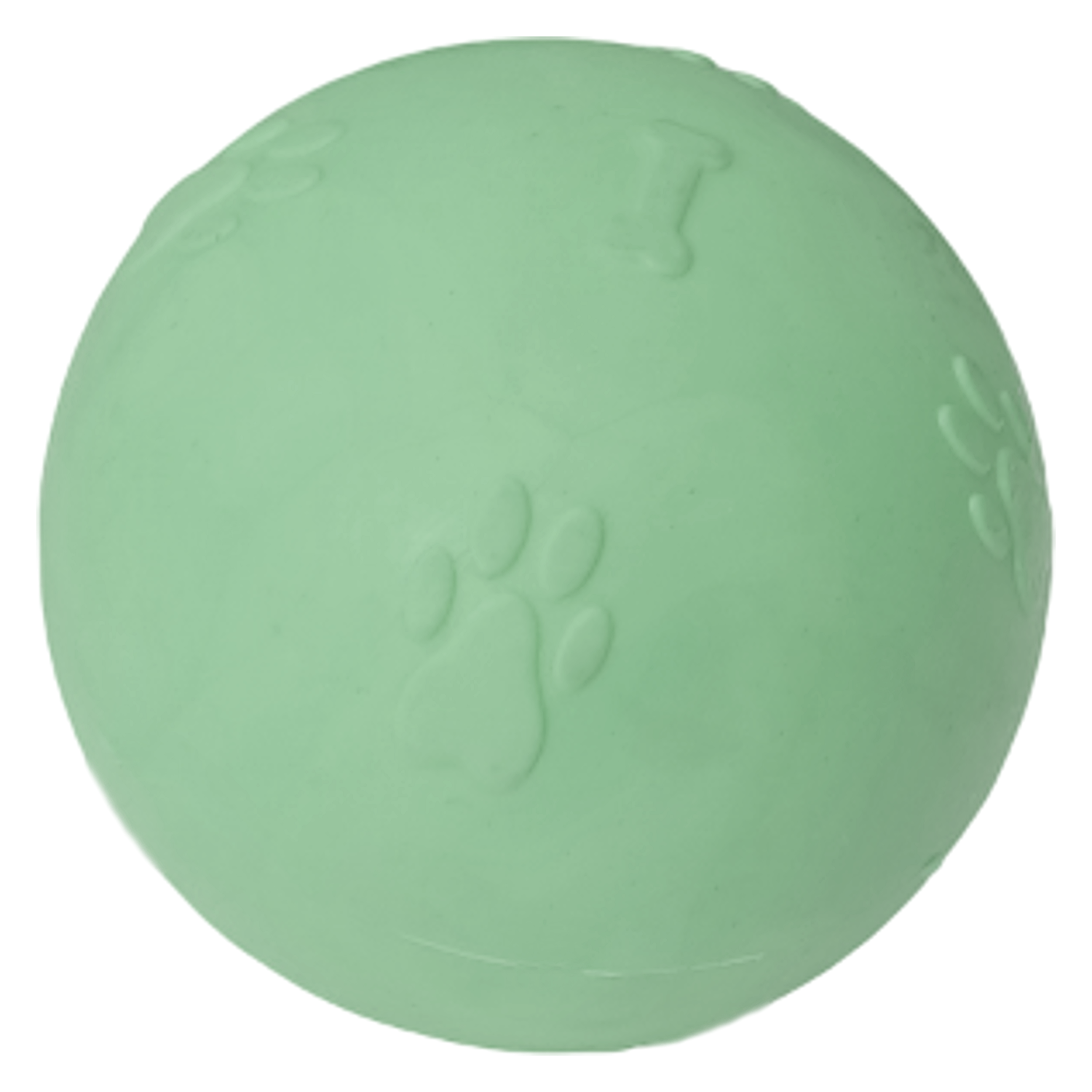 CLZ205 Pati Desenli Sert Köpek Oyun Topu 6 cm Small Yeşil