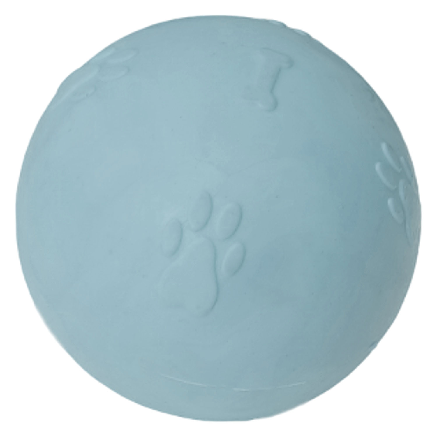 CLZ205 Pati Desenli Sert Köpek Oyun Topu 6 cm Small Açık Mavi