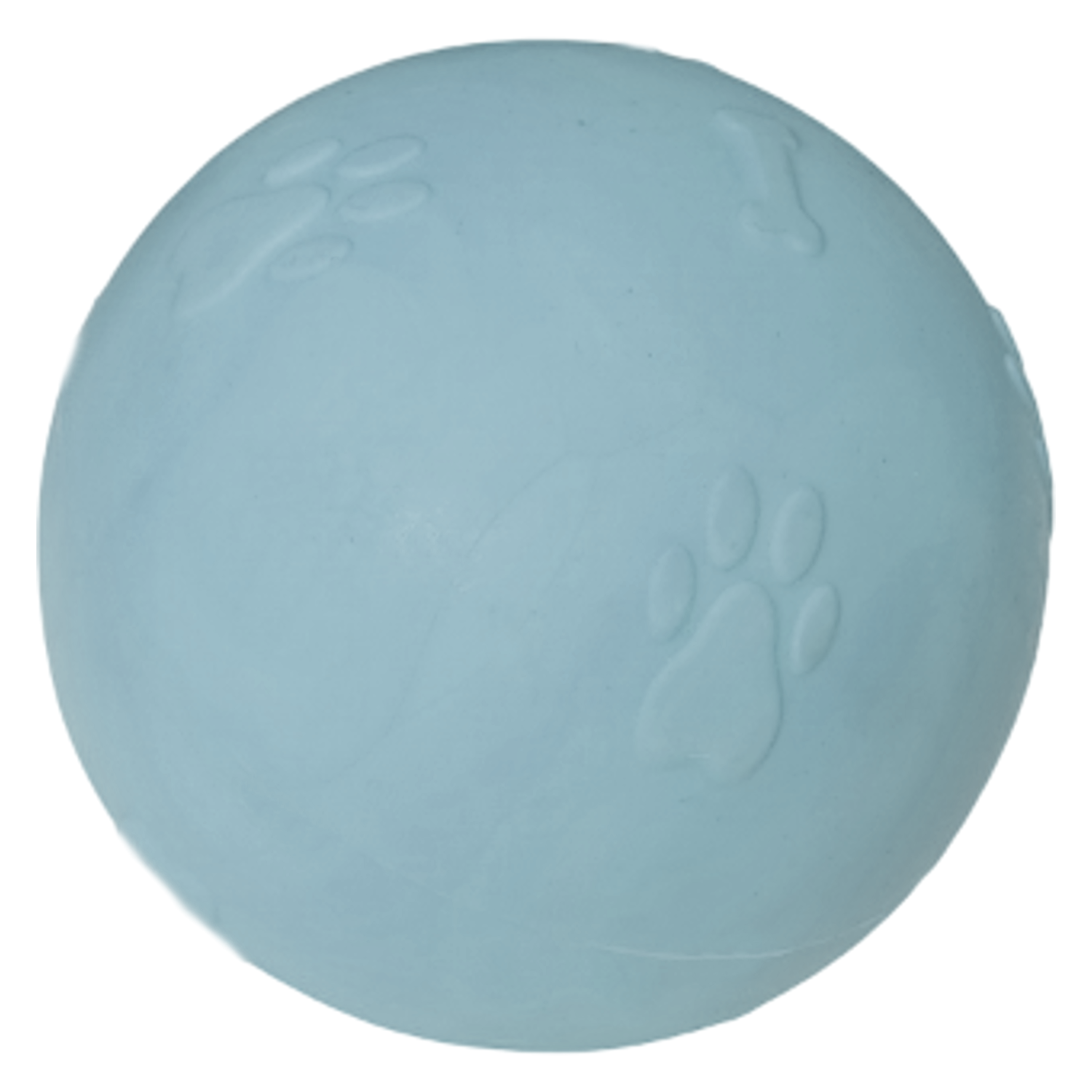 CLZ205 Pati Desenli Sert Köpek Oyun Topu 8 cm Large Açık Mavi
