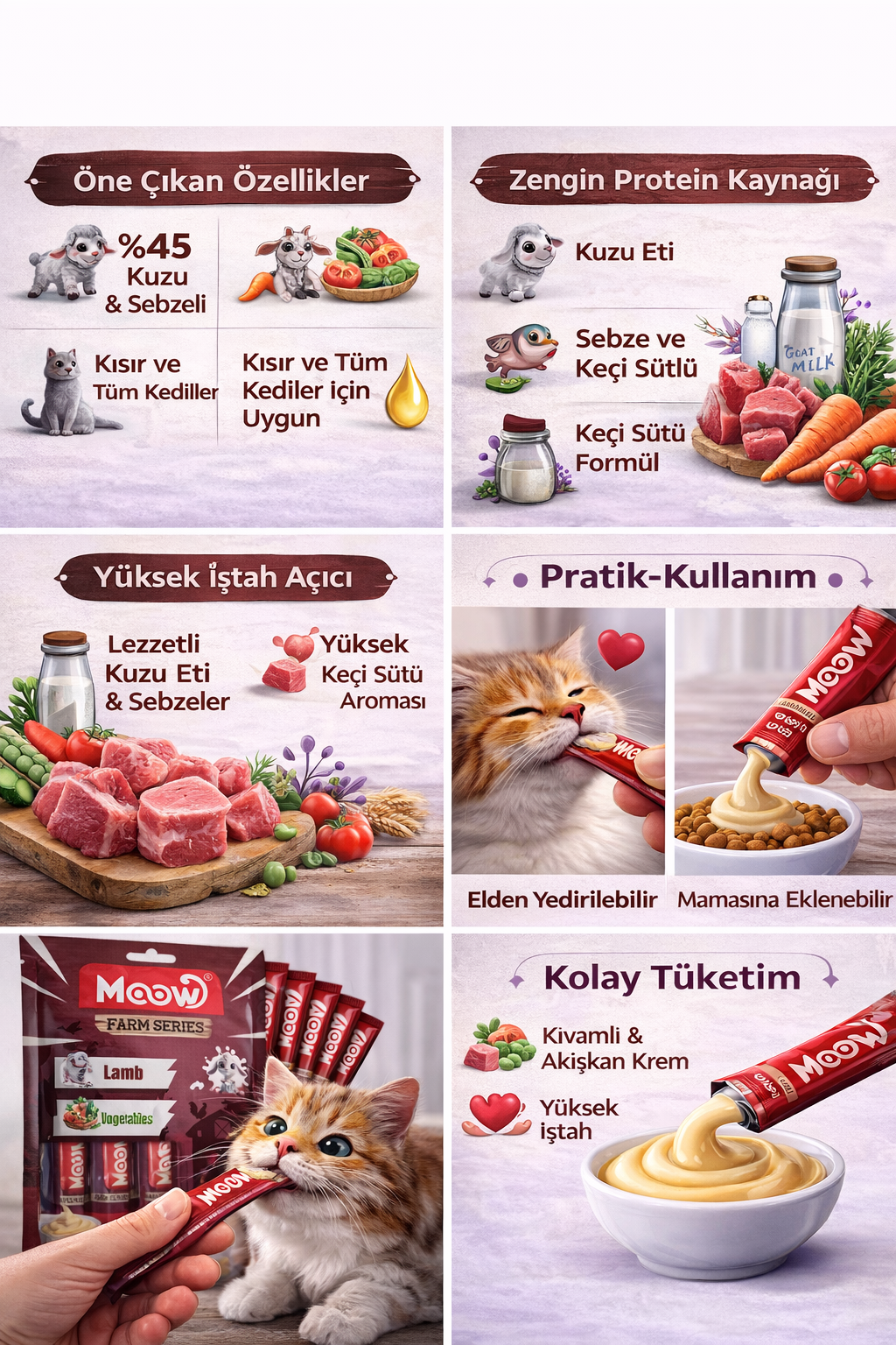 Ciğerli Kızılcıklı Keçi Sütlü Kedi Krema Ödülü 6x12g