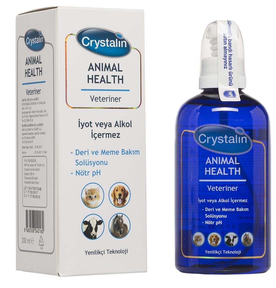 Crystalin Kedi Köpek İçin Göz, Kulak ve Ağız Bakım Solüsyonu 250 ml