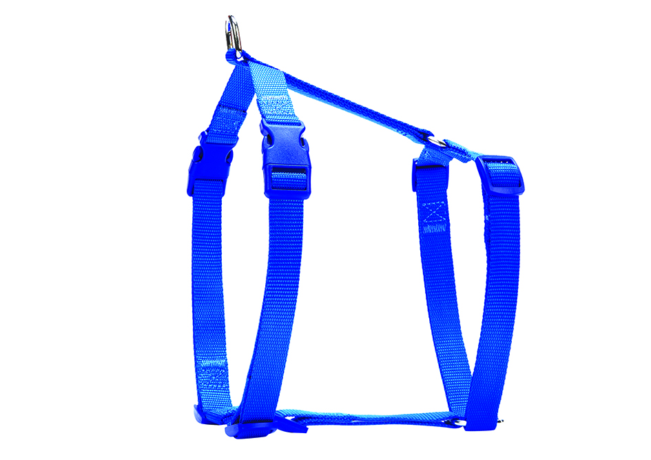 CLZ205  Ayarlanabilir Özellikli El Yapımı Köpek Göğüs Tasması 2 x 50-65 cm Mavi