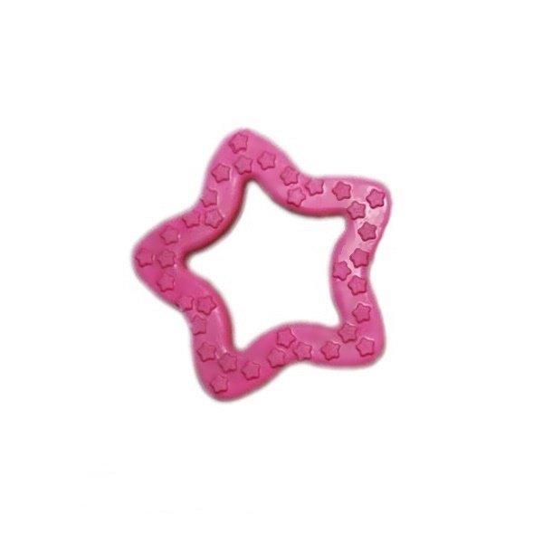 CLZ205 Köpek diş bakım oyuncağı yıldız şeklinde 8 cm Pembe