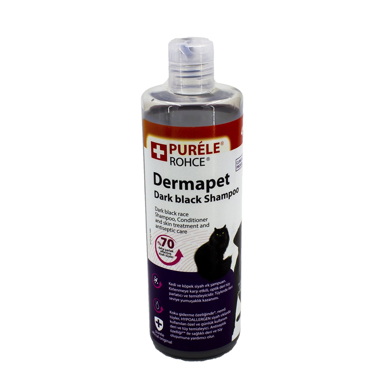 CLZ205 Siyah Irk Kedi Ve Köpek İçin Dermatolojik Etkili Kremli Şampuan