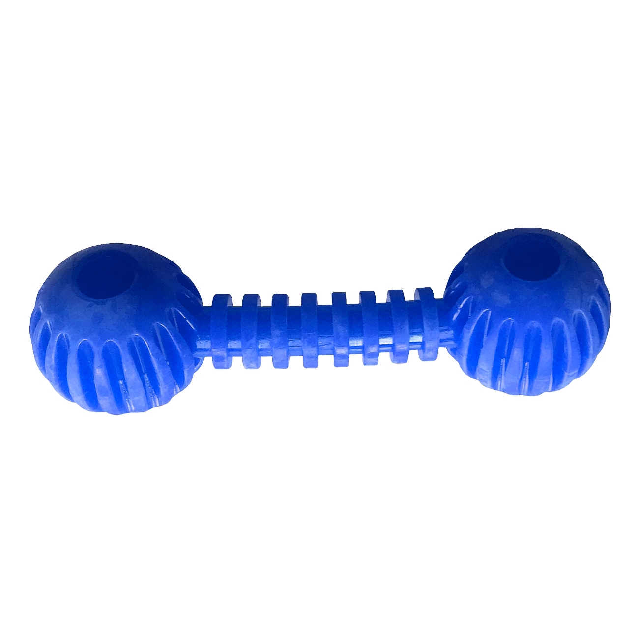 CLZ205 Sağlam Plastik Dental Dumbel Köpek Oyuncağı 12 x 3,5 cm Mavi