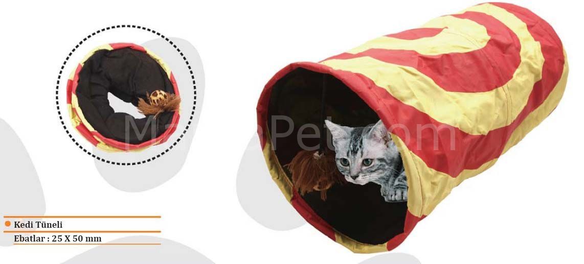 Eastland Çıngıraklı Kedi Oyun Tüneli 25*50 cm
