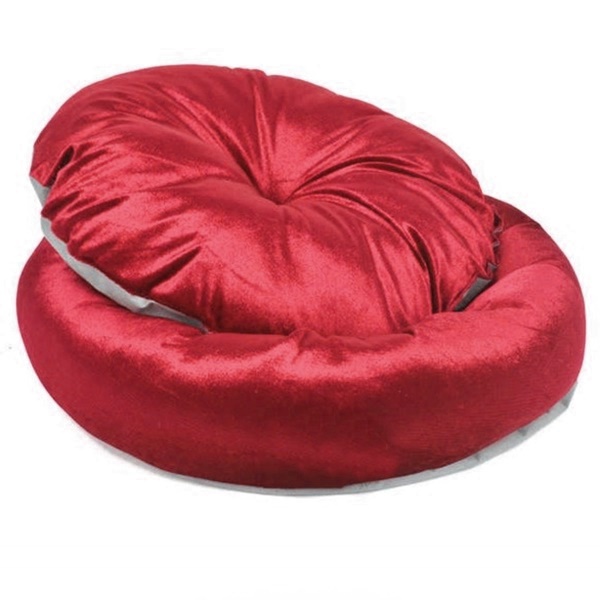 CLZ205 Tay Tüyü Yumuşak Kedi Köpek Yatağı 50 cm Kırmızı