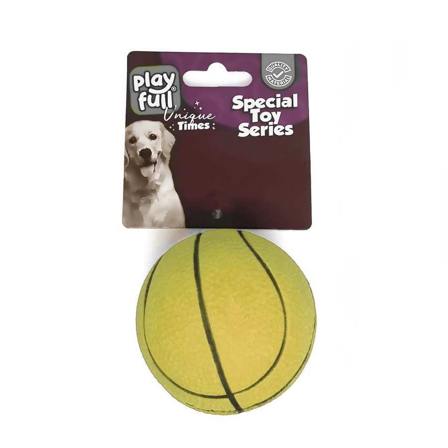 CLZ205 Zıplayan Basketbol Topu Köpek Oyuncağı 6,3 Cm Sarı
