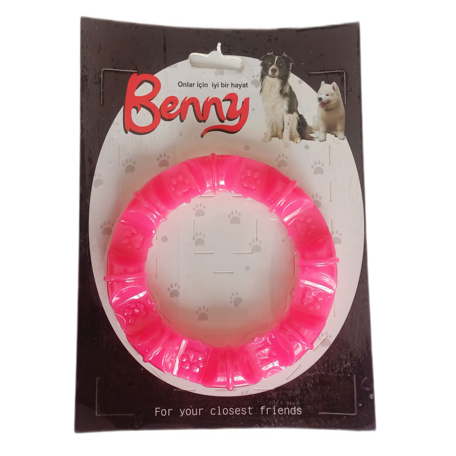 CLZ205 Benny Köpek Oyuncağı Yuvarlak Şekilli 11,5 cm Pembe