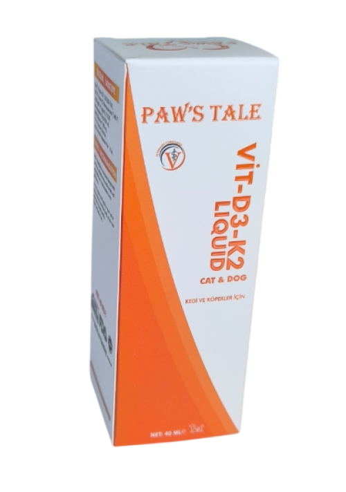 Paws Tale Vitamin D3 - K2 Vitamini Liquid 40 ML Paws Tale Vitamin D3 - K2 Vitamini Liquid 40 ML