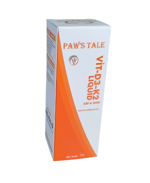 Paws Tale Vitamin D3 - K2 Vitamini Liquid 40 ML Paws Tale Vitamin D3 - K2 Vitamini Liquid 40 ML