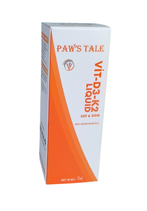 Paws Tale Vitamin D3 - K2 Vitamini Liquid 40 ML Paws Tale Vitamin D3 - K2 Vitamini Liquid 40 ML