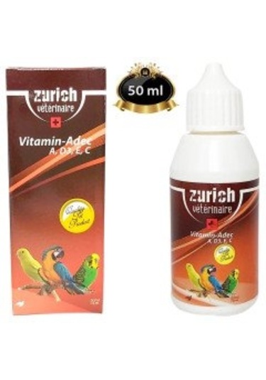 CLZ205  Kuş Vitamini A, D3, E, C Vitaminleri 50 ml ADEC