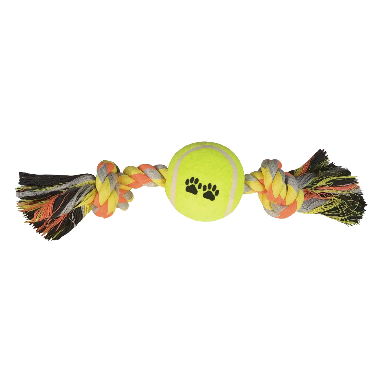 CLZ205 Tenis Toplu Kısa Düğümlü Köpek Diş İpi 7-26 cm Sarı