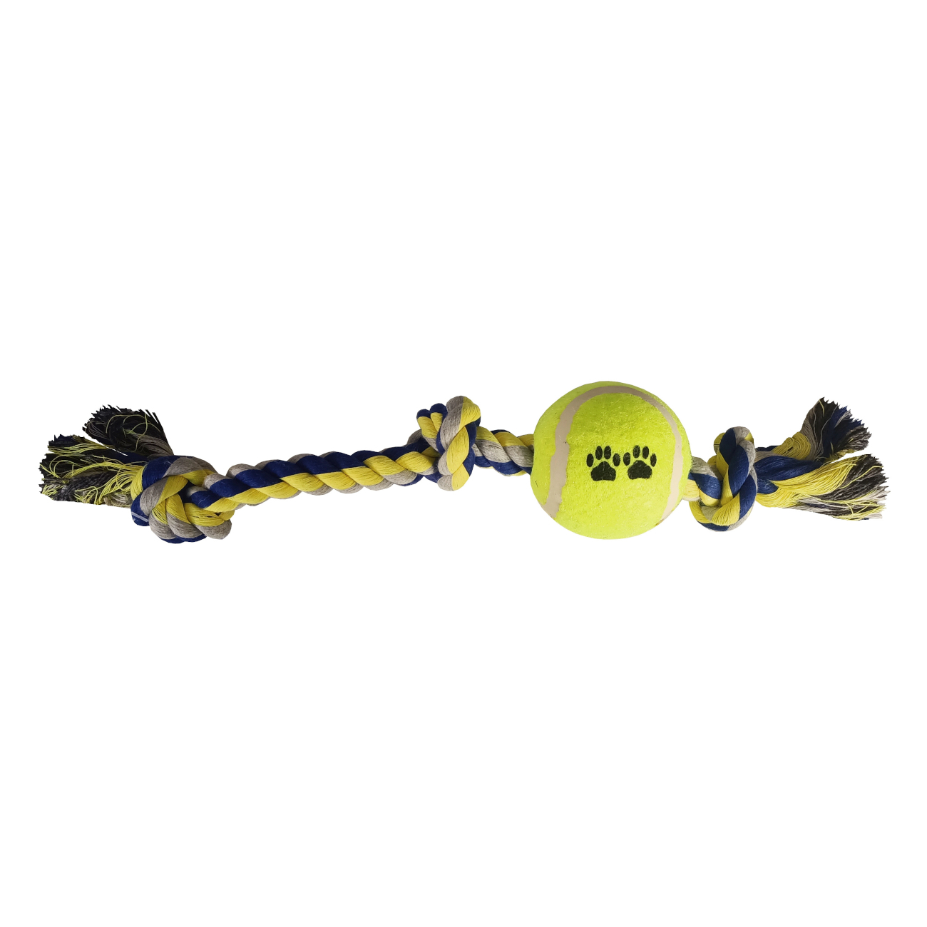 CLZ205 Tenis Toplu Uzun Düğümlü Köpek Diş İpi 7-40 cm Mavi