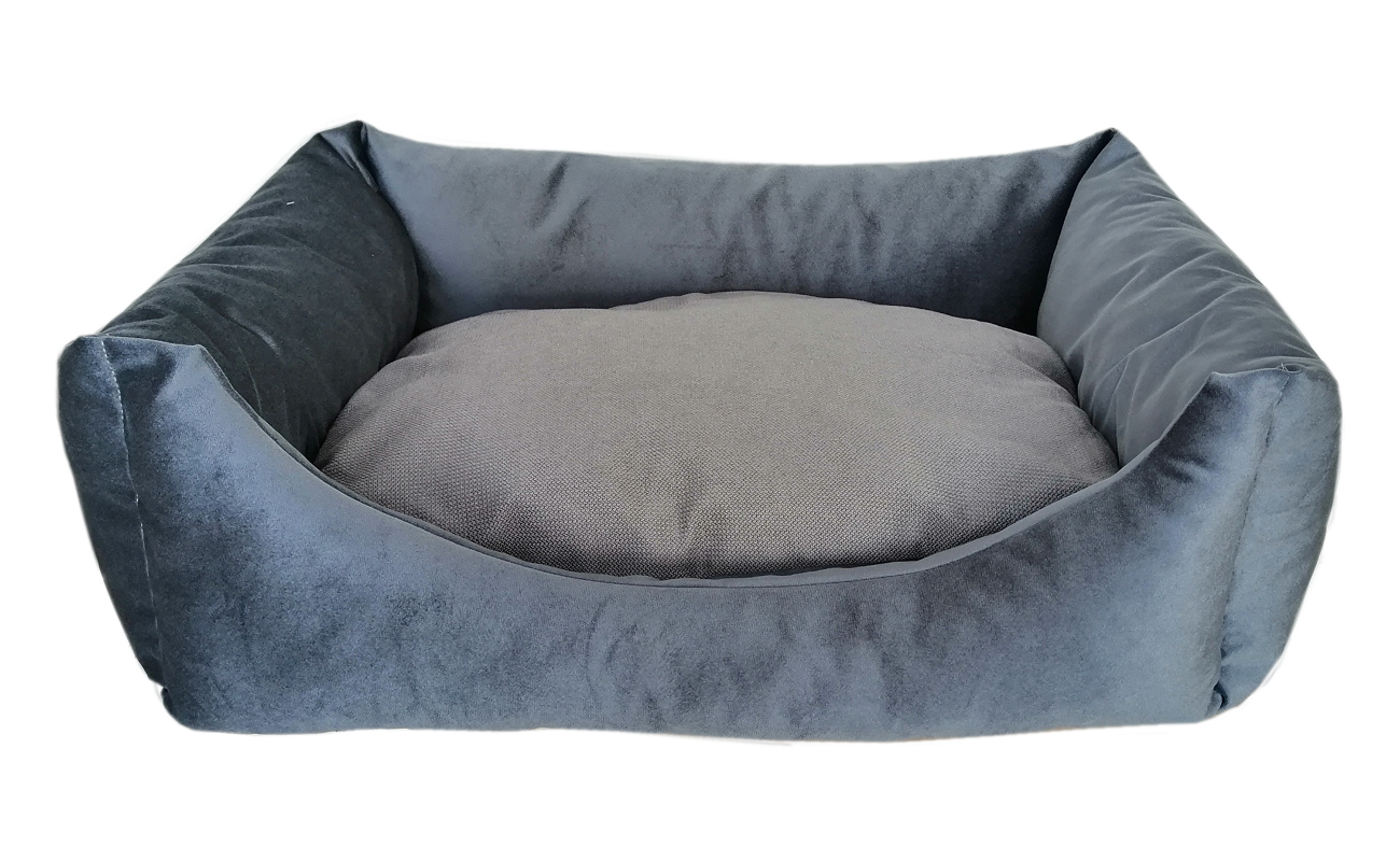 Tay Tüyü Yumuşak Köpek Yatağı Small 40*50 cm Jaguar Mavi