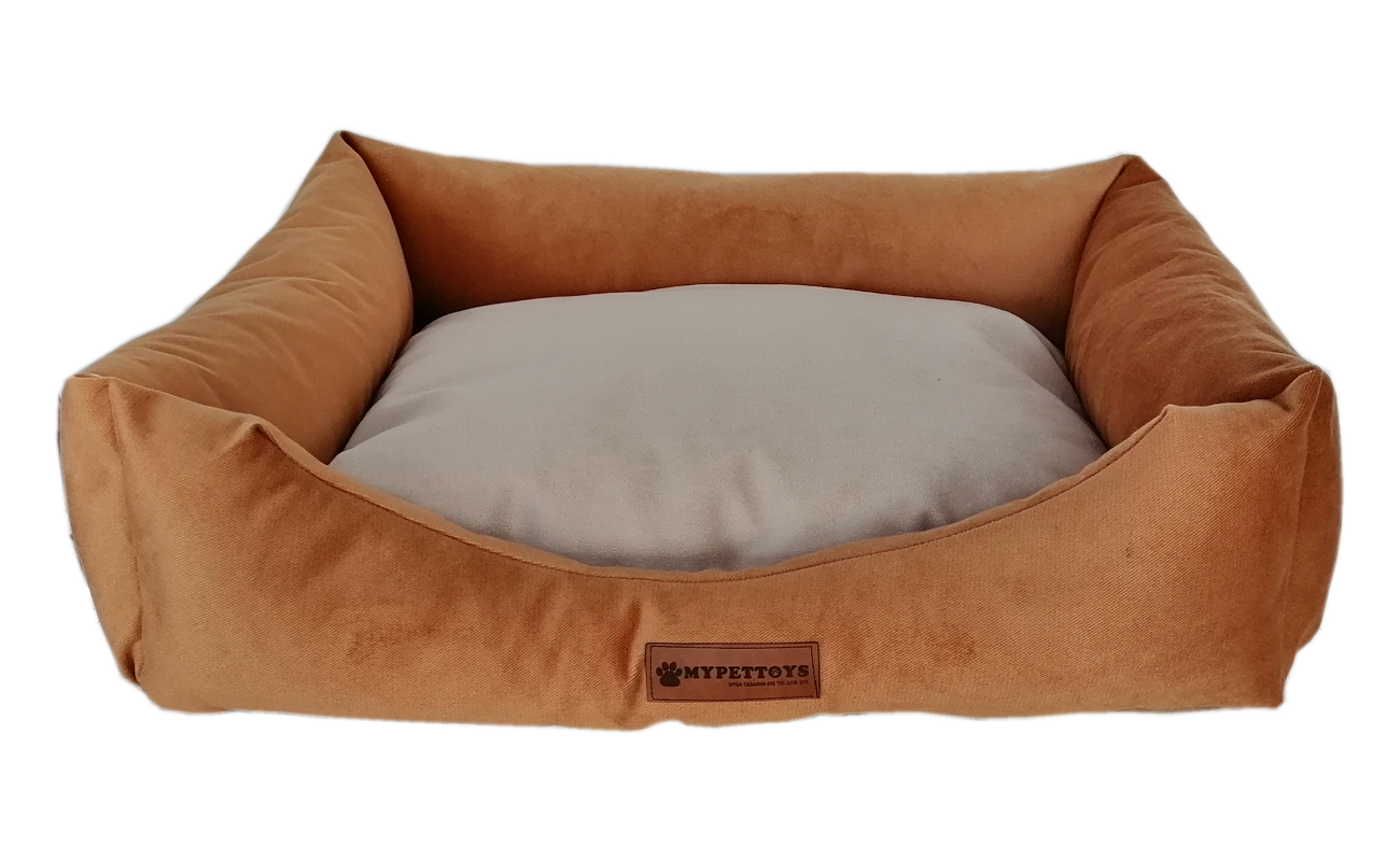 Tay Tüyü Yumuşak Köpek Yatağı Large Kahverengi 60*80 cm