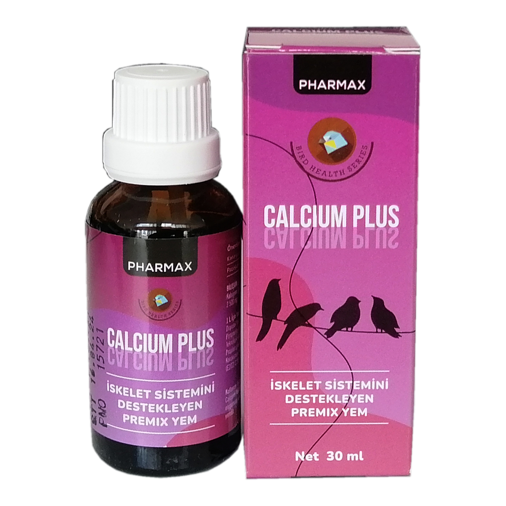 CLZ205 Pharmax Calcium Plus Kuş Kalsiyum Desteği 30 ml