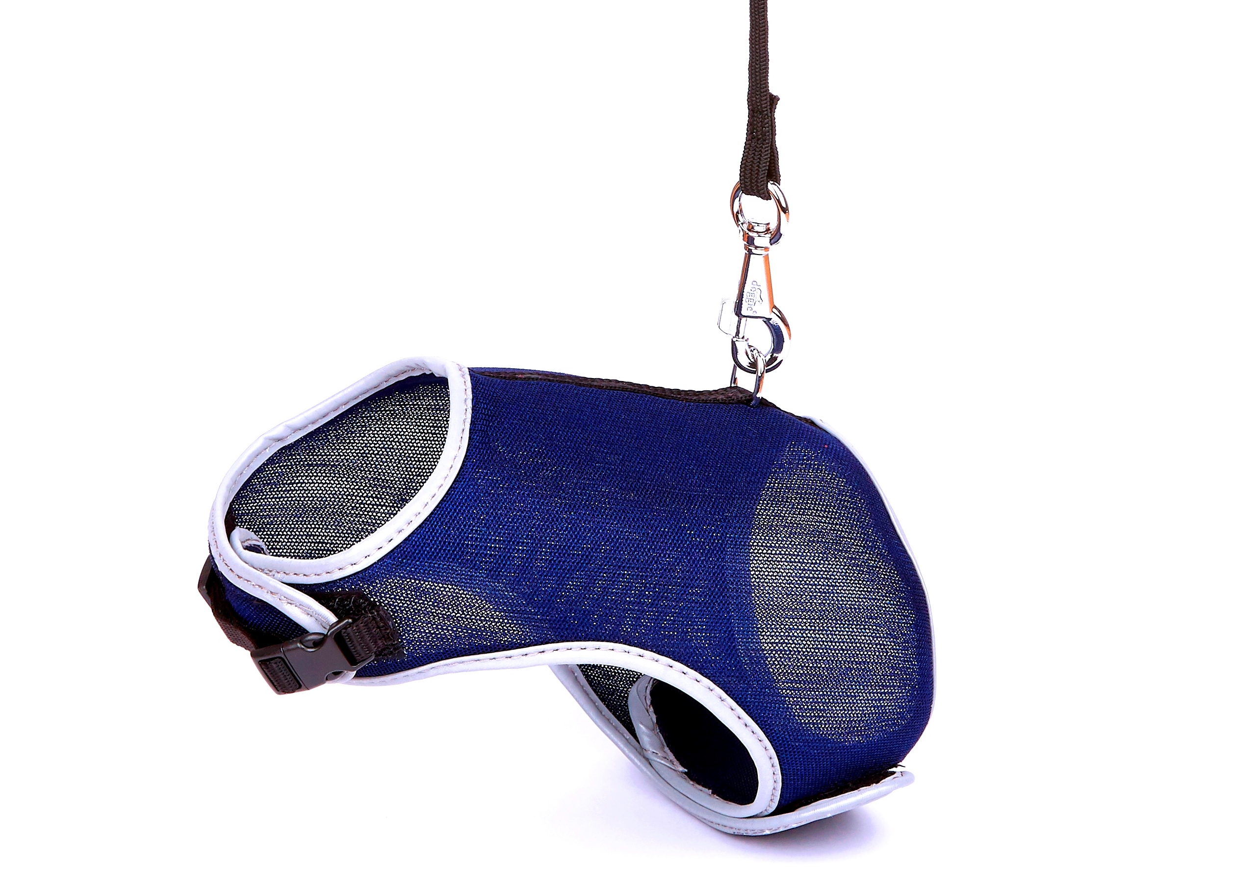 Doggie Havalı Ped Göğüs Tasma Seti Mavi 25*30 cm + 110 cm