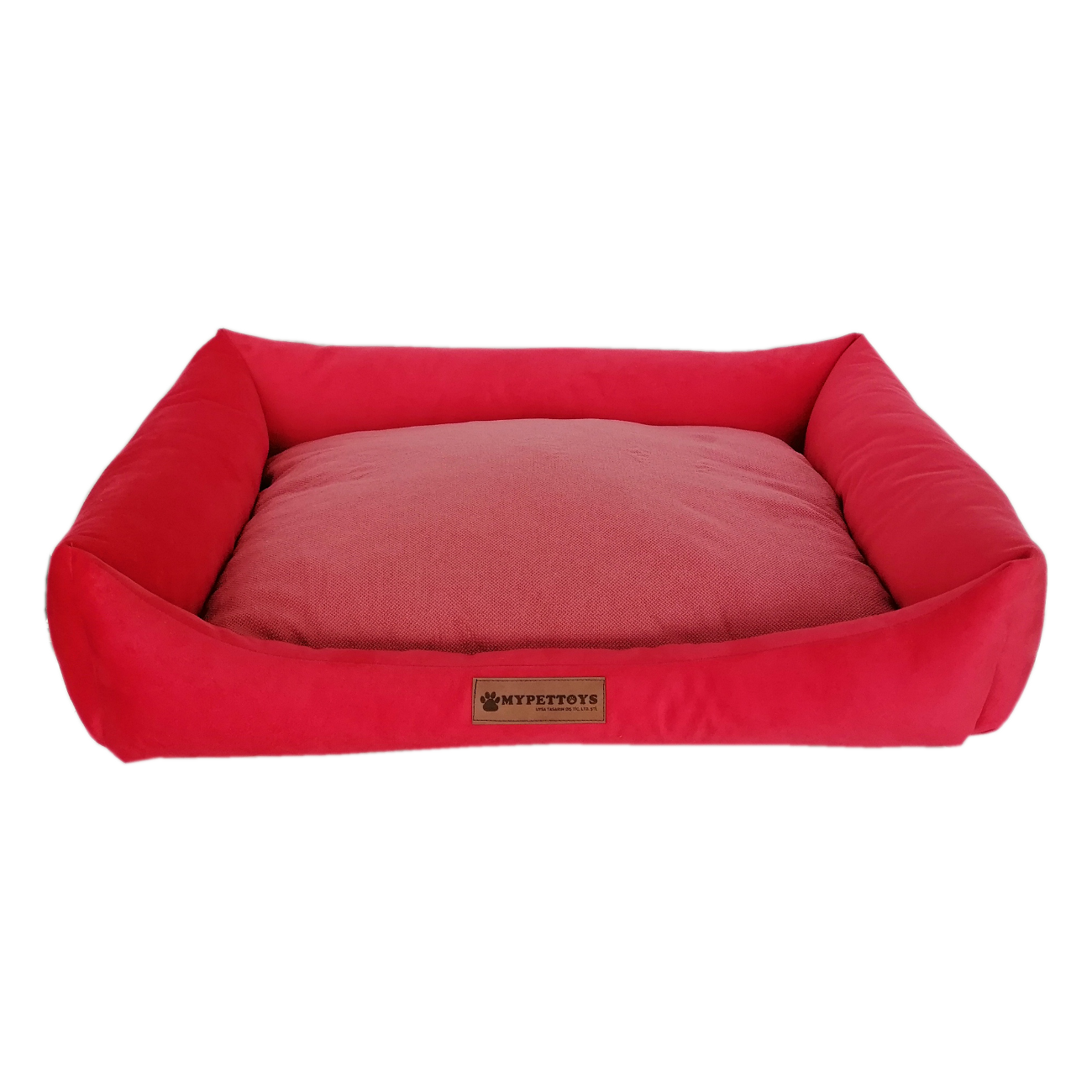 Tay Tüyü Yumuşak Köpek Yatağı X Large Kırmızı 80*100 cm