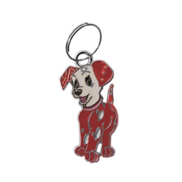 Köpek Tasma Aksesuarı Dalmaçyalı Köpek İsimlik 2.5 cm Kırmızı