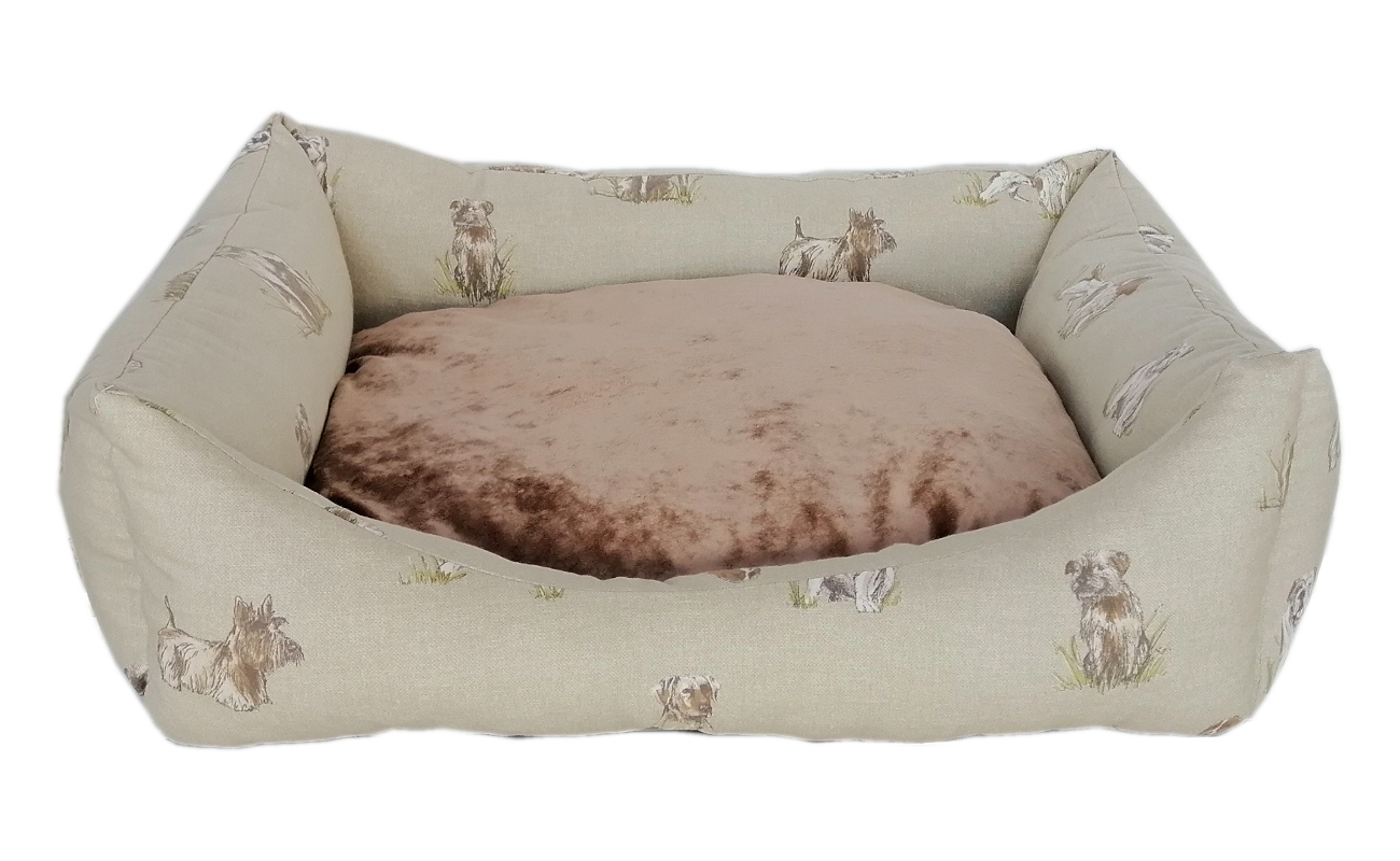 Köpek Desenli Köpek Yatağı X Large 80*100 cm